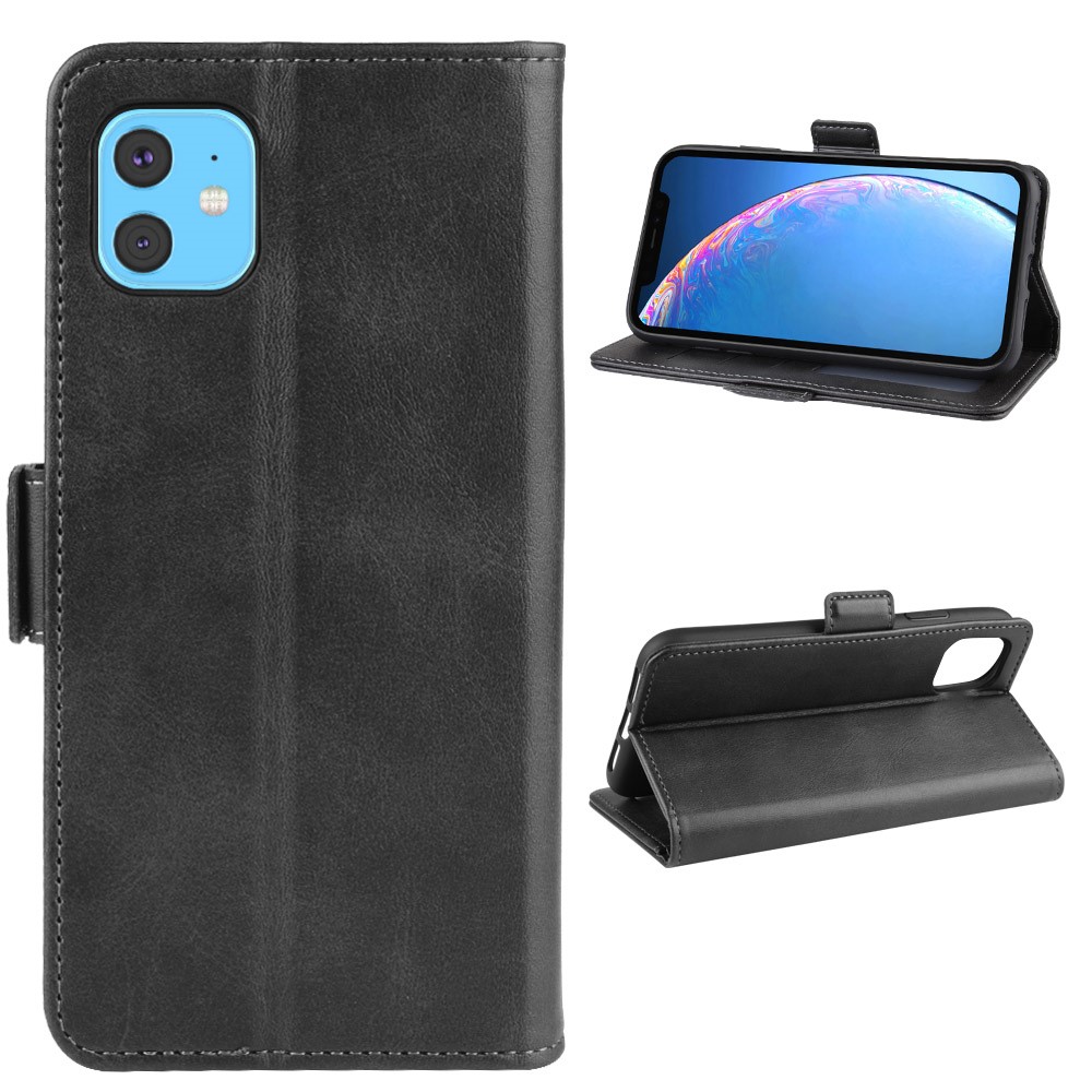  iPhone 11 - Plånboksfodral PU-Läder - Svart