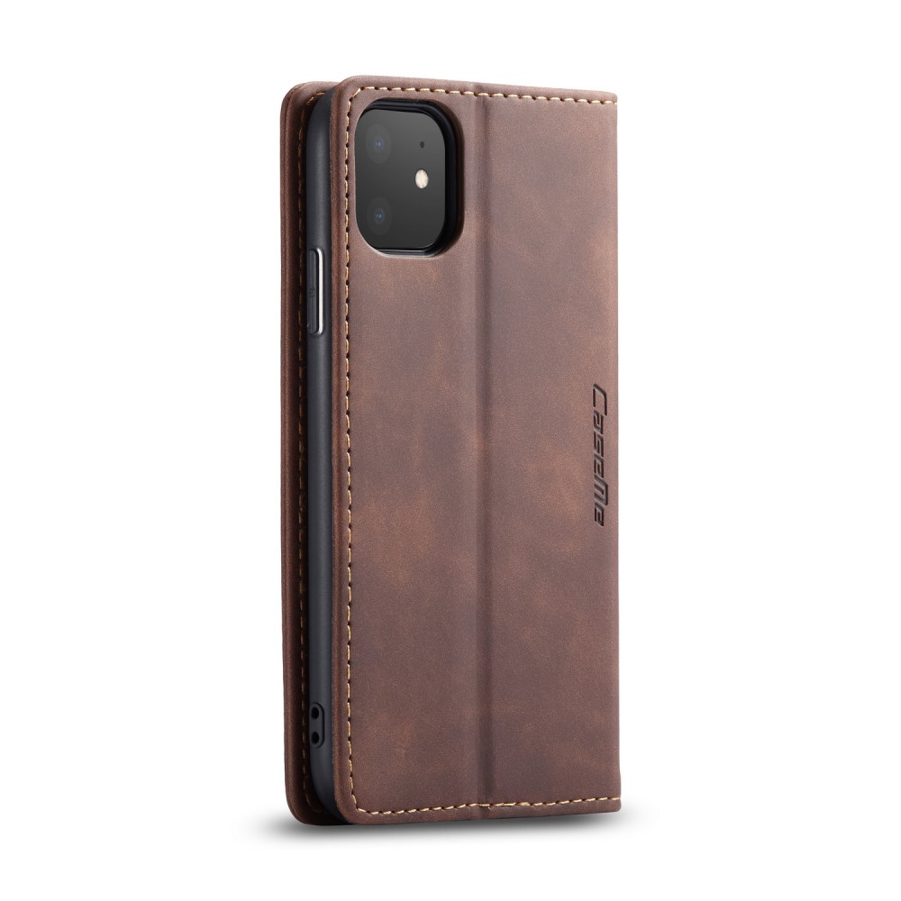 CASEME iPhone 11 - CASEME Plånboksfodral - Brun