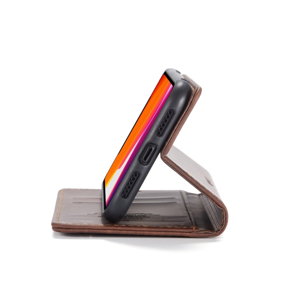 CASEME iPhone 11 - CASEME Plånboksfodral - Brun