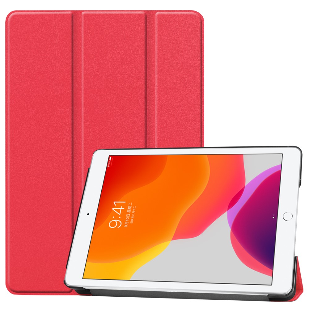  iPad 10.2 2019/2020/2021 Fodral Tri-Fold Röd