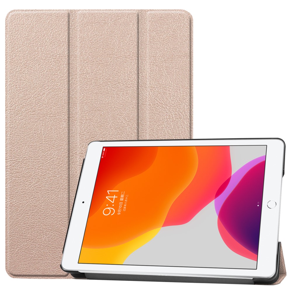  iPad 10.2 2019/2020/2021 Fodral Tri-Fold Guld