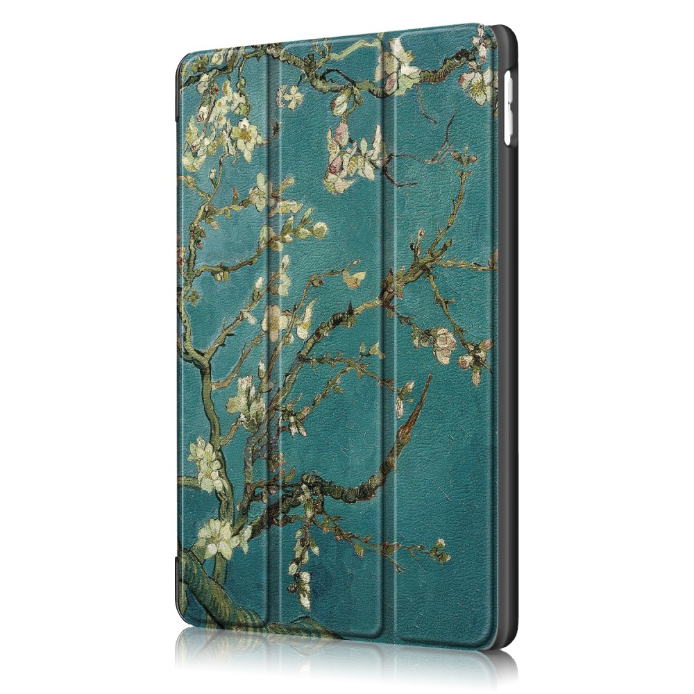  iPad 10.2 2019/2020/2021 Fodral Tri-Fold Peach Blossom