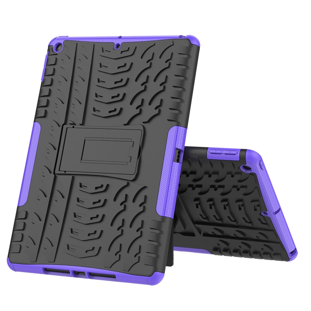  iPad 10.2 2019/2020/2021 Skal Rugged Kickstand Armor Lila