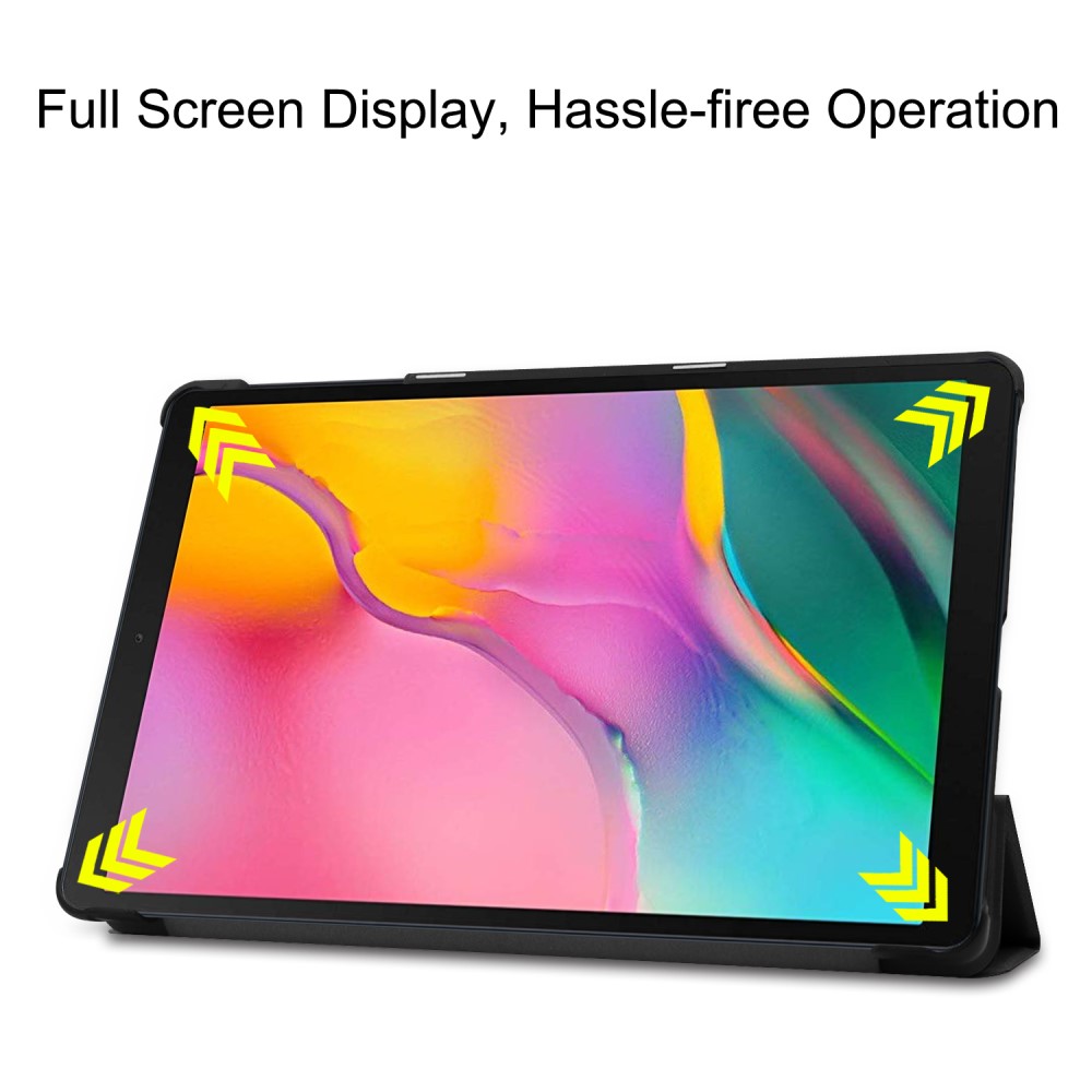  Samsung Galaxy Tab A 10.1 (2019) - Tri-Fold Fodral - Svart