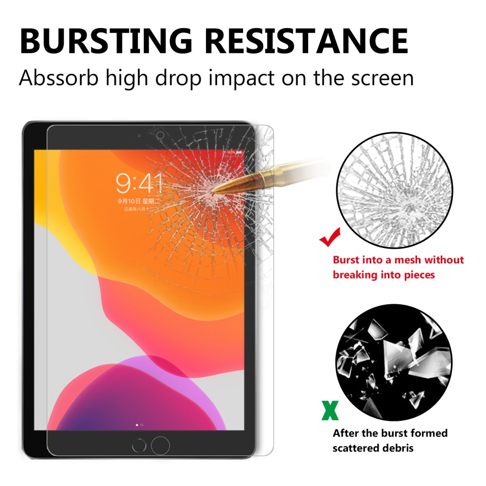  iPad 10.2 2019/2020/2021 Skärmskydd i härdat glas