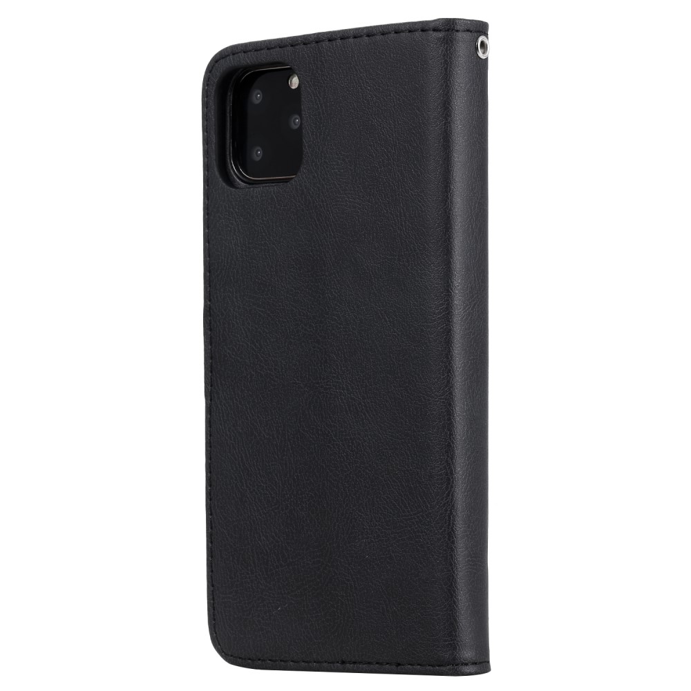  iPhone 11 Pro Max - Plånboksfodral / Magnet Skal - Svart
