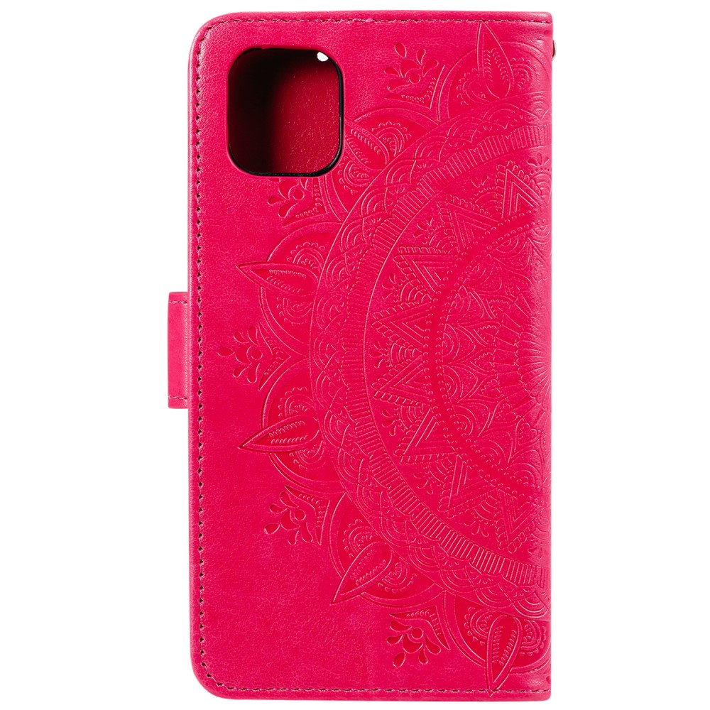  iPhone 11 - Plånboksfodral Mandala - Rosa