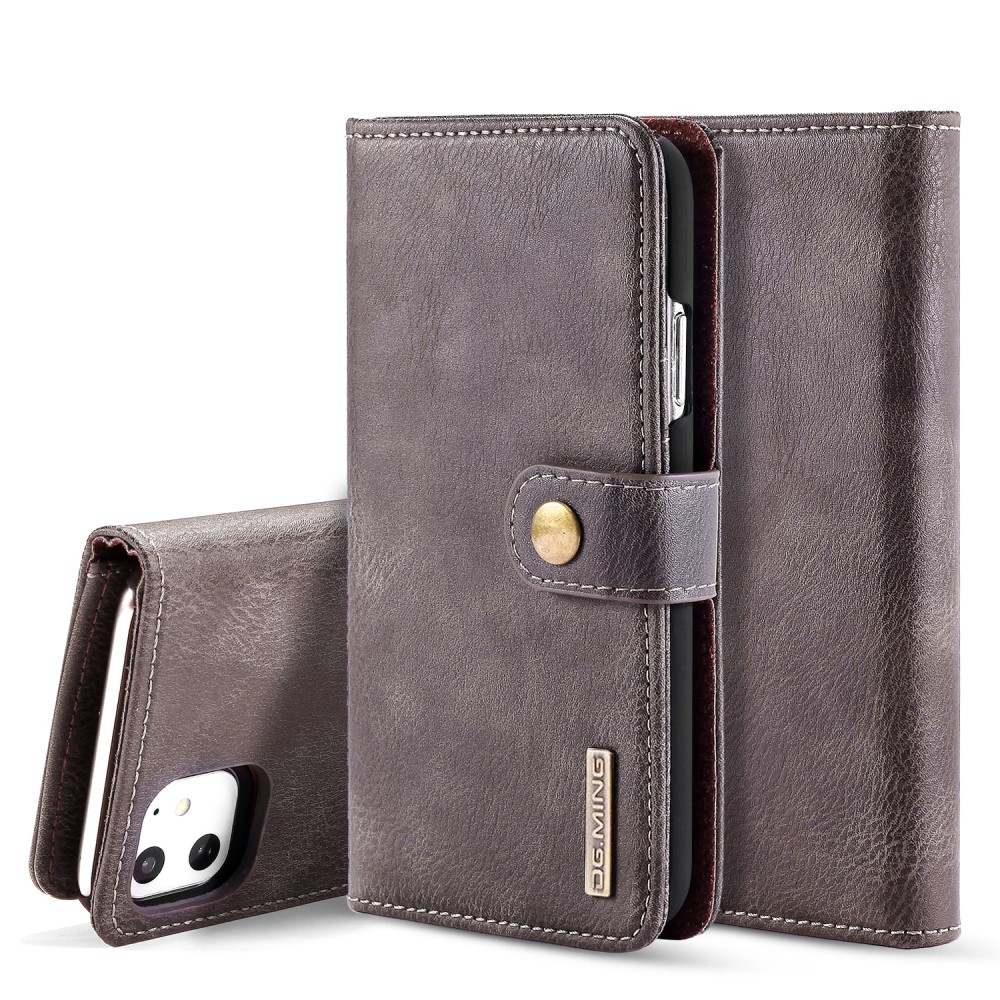 DG.MING iPhone 11 - DG.MING - Plånboksfodral/Magnet Skal - Grå