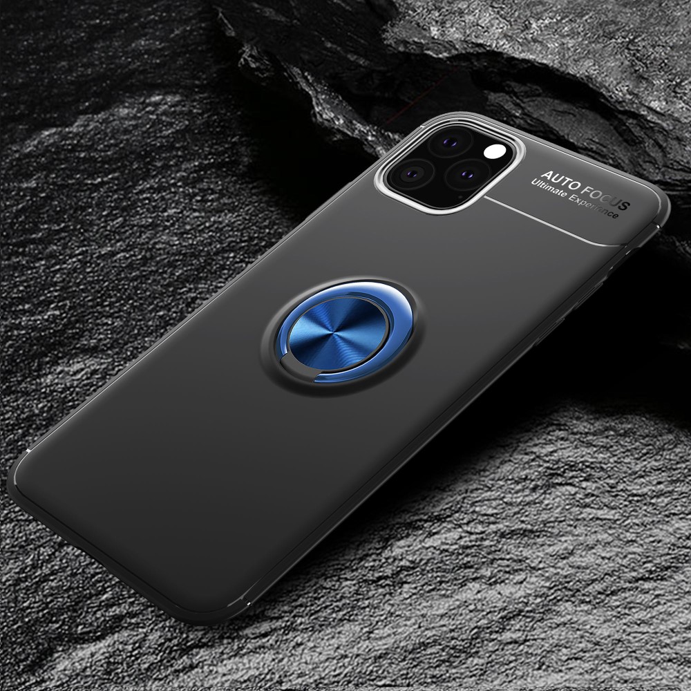  iPhone 11 Pro Max - Ring Skal - Funkar med magnethållare - Svart/Blå