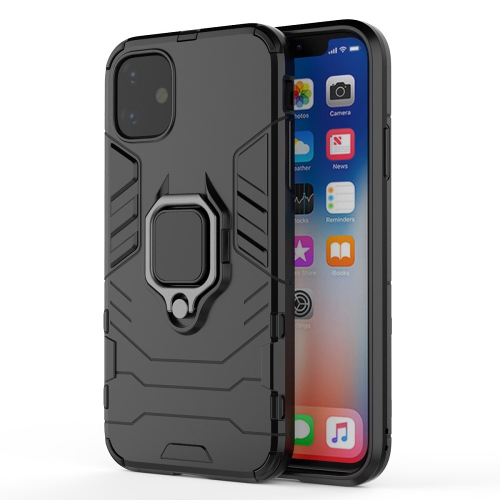  iPhone 11 - Armour Ring Skal - Funkar med magnethållare - Svart
