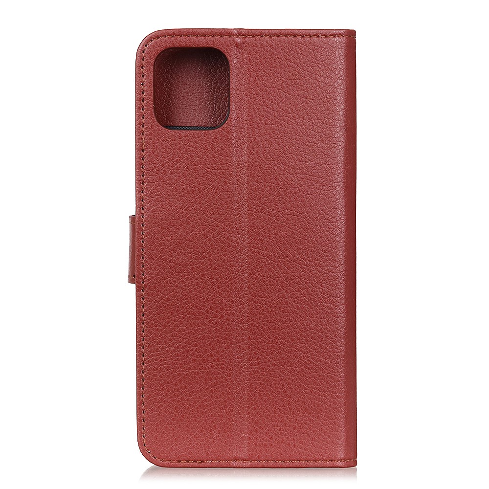  iPhone 11 Pro - Plånboksfodral Litchi - Brun