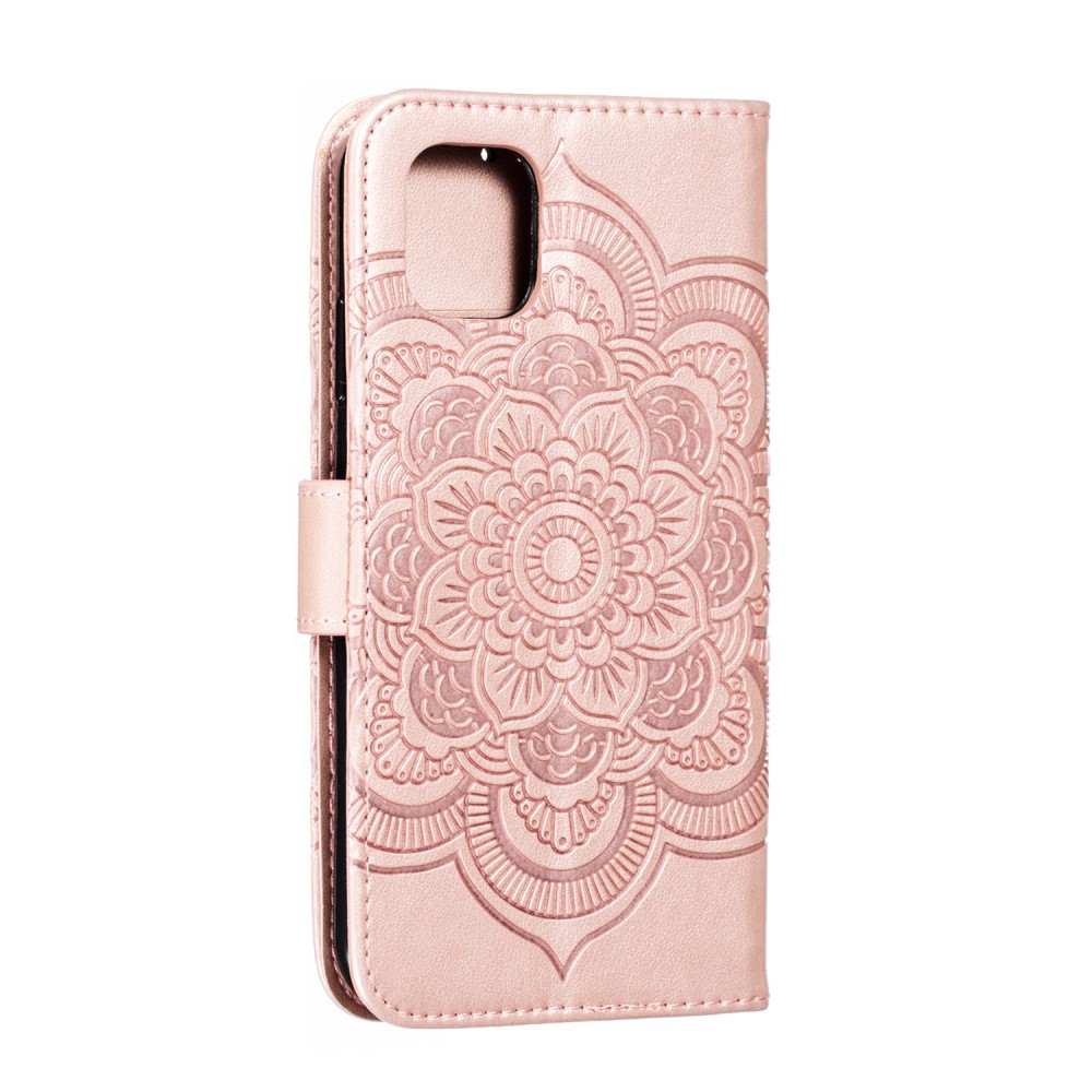  iPhone 11 - Sun Mandala Plånboksfodral - Roséguld