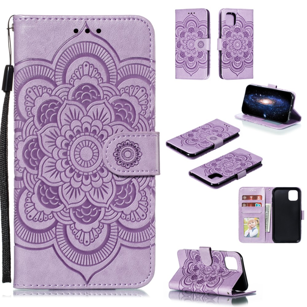  iPhone 11 - Sun Mandala Plånboksfodral - Lila