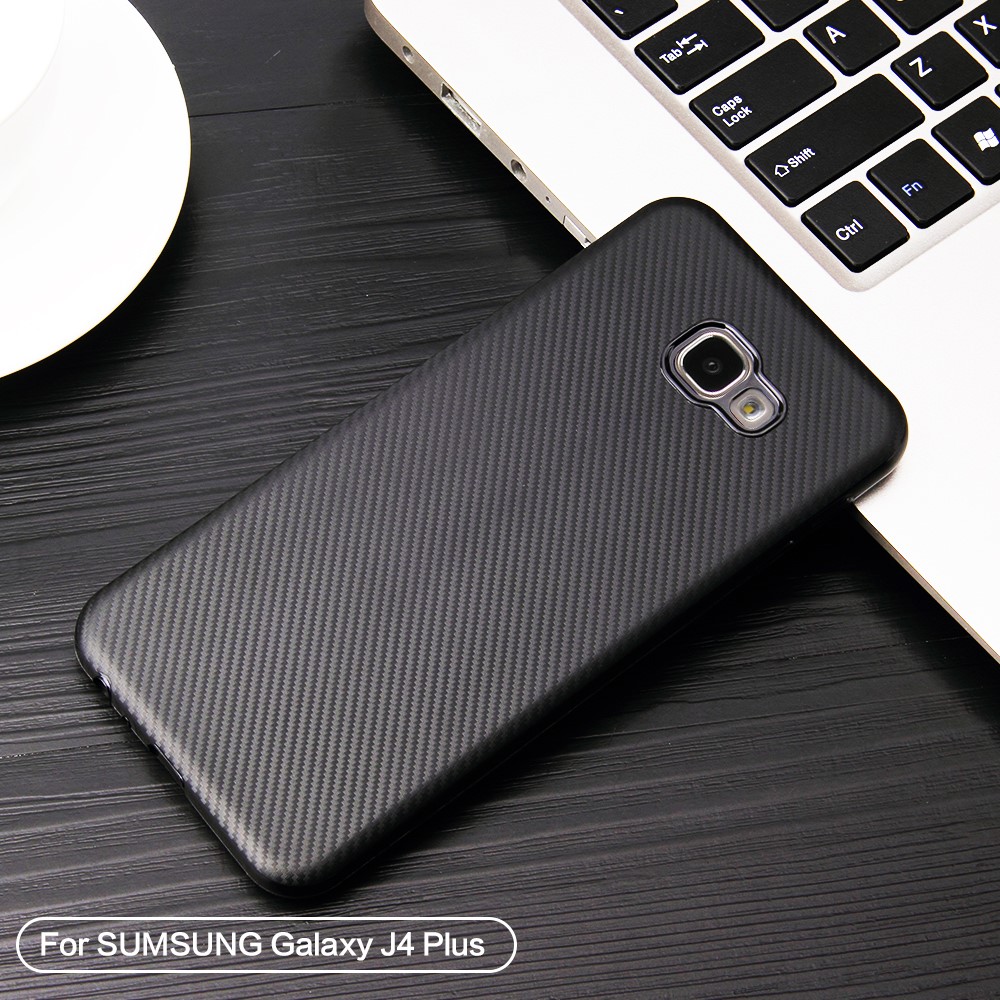  Samsung Galaxy J4 Plus - Carbon Skal - Svart