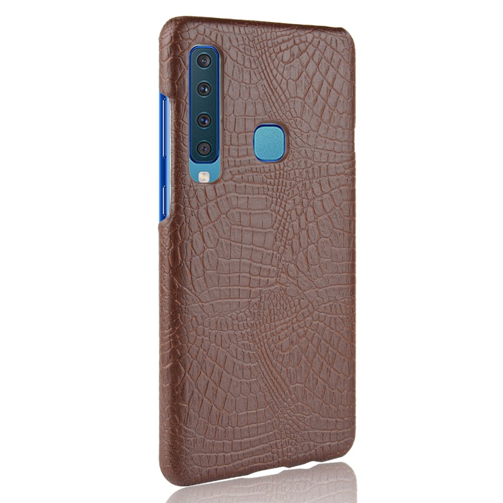  Samsung Galaxy A9 (2018) - Krokodil Mönster Skal - Brun