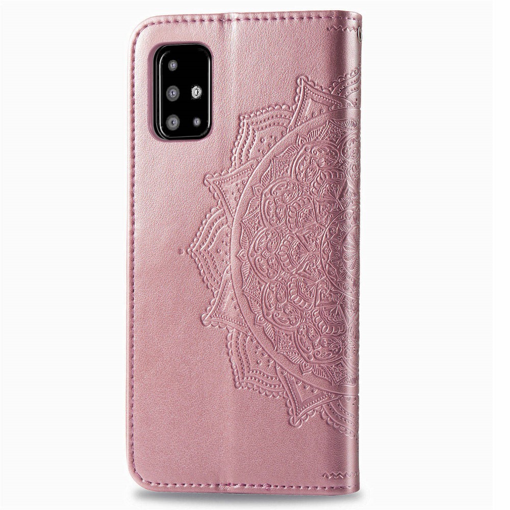  Samsung Galaxy A51 - Mandala Plånboksfodral - Roséguld