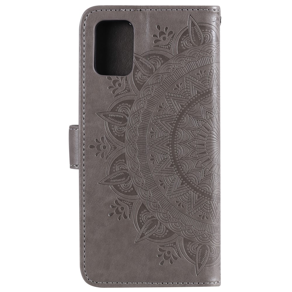 Samsung Galaxy A51 - Mandala Plånboksfodral - Grå