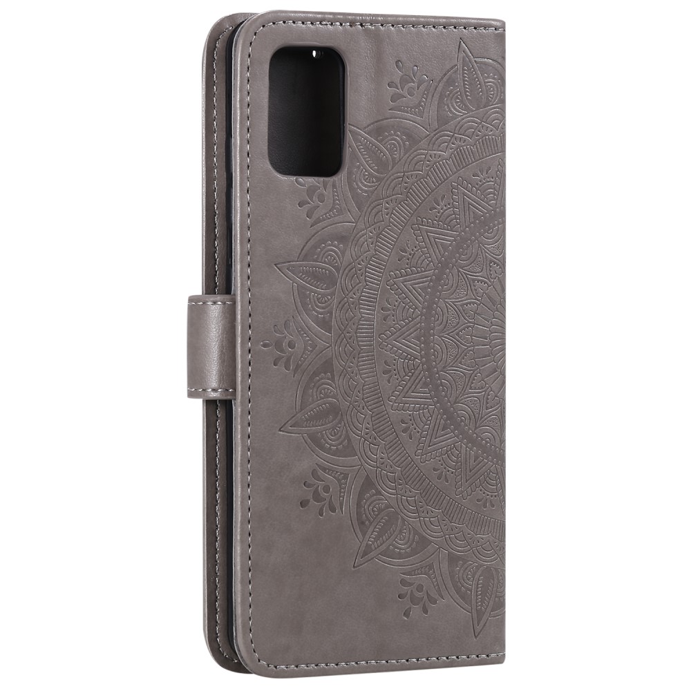  Samsung Galaxy A51 - Mandala Plånboksfodral - Grå