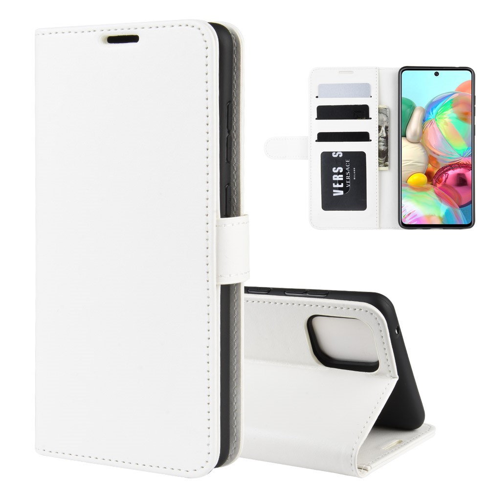  Samsung Galaxy Note 10 Lite - Crazy Horse Plånboksfodral - Vit