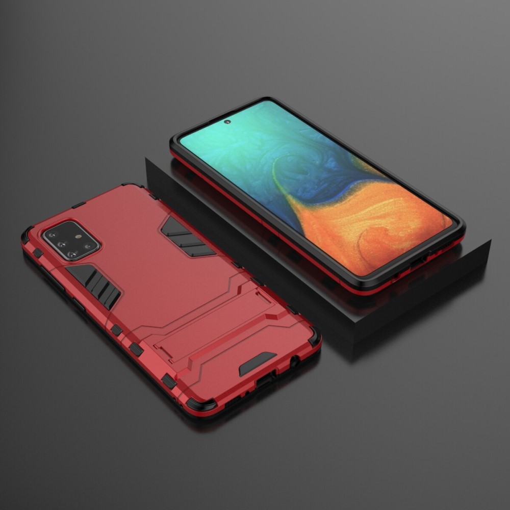  Samsung Galaxy A71 - Armour skal med ställ - Röd