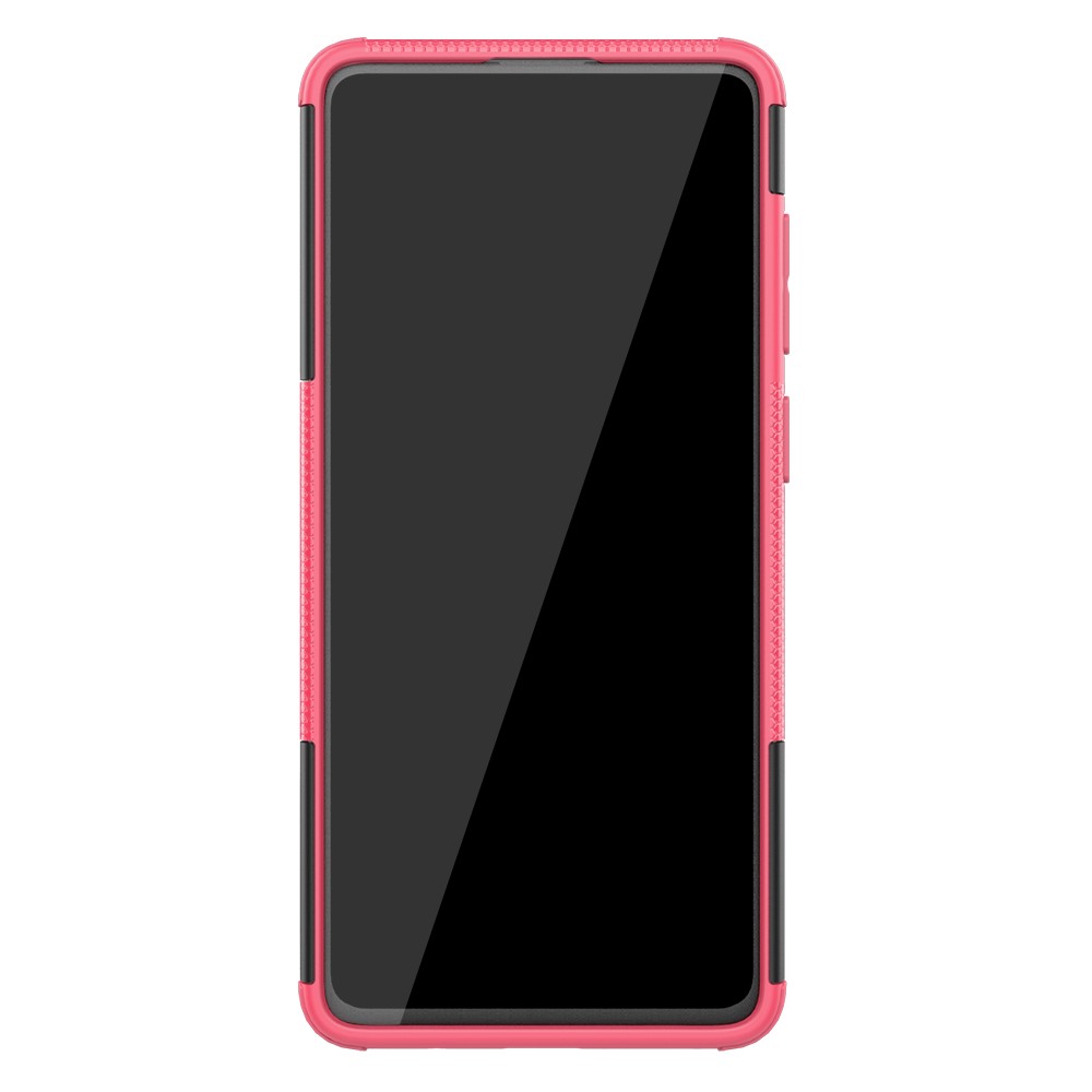  Samsung Galaxy A71 - Ultimata Stöttåliga Skalet med Stöd - Rosa