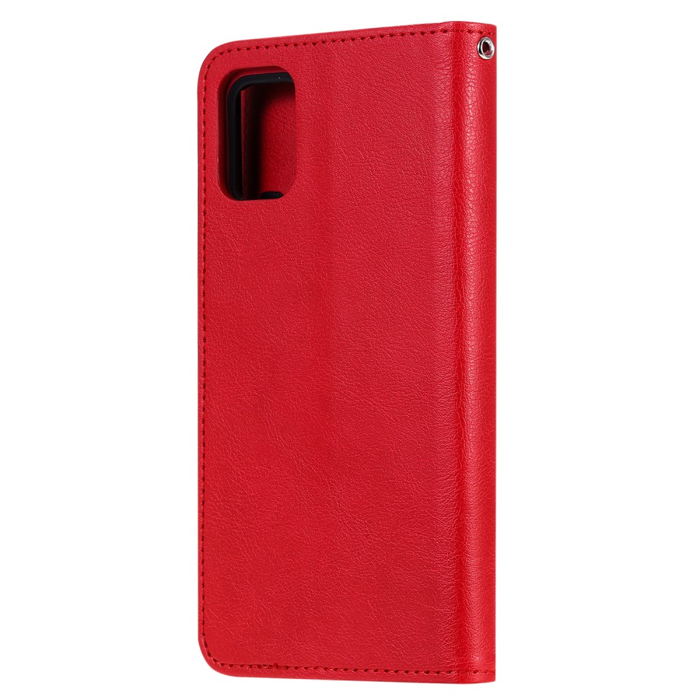  Samsung Galaxy A51 - 2in1 Magnet Skal / Plånboksfodral - Röd