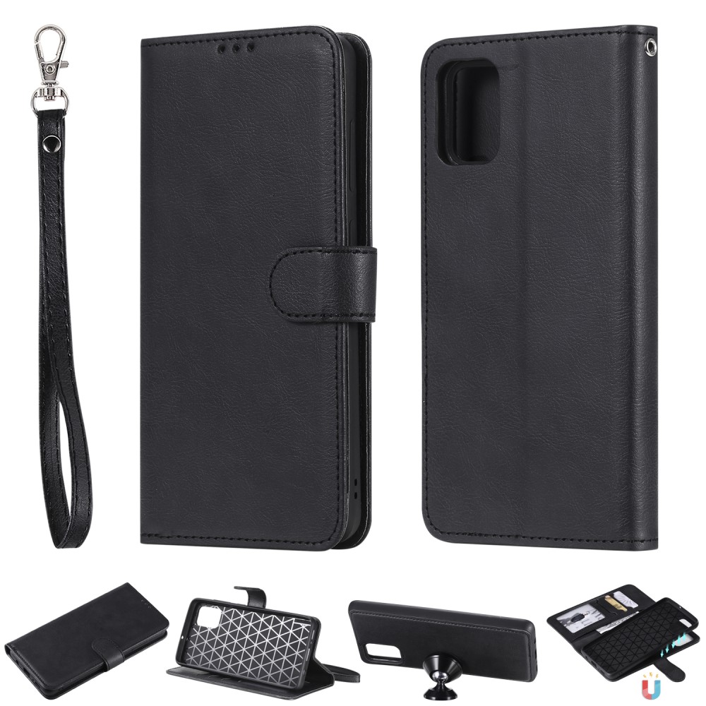  Samsung Galaxy A51 - 2in1 Magnet Skal / Plånboksfodral - Svart