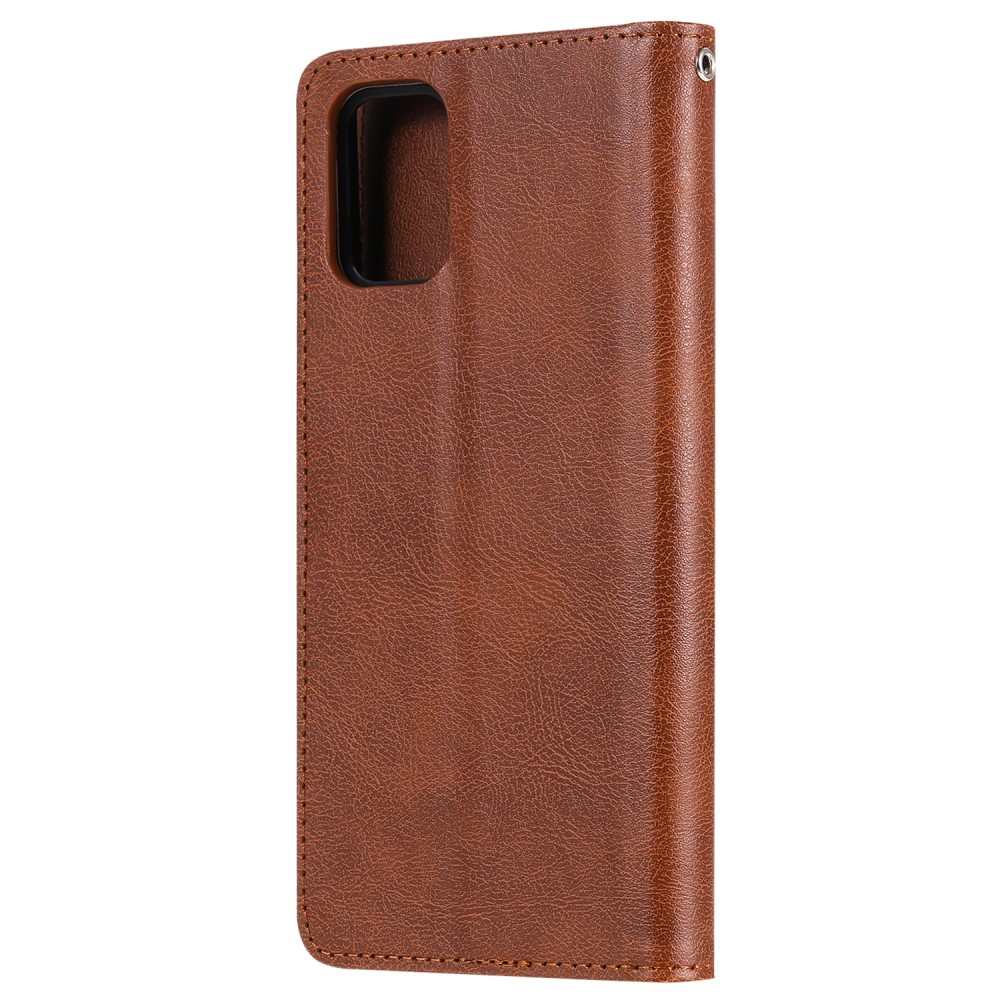  Samsung Galaxy A71 - 2in1 Magnet Skal / Plånboksfodral - Brun