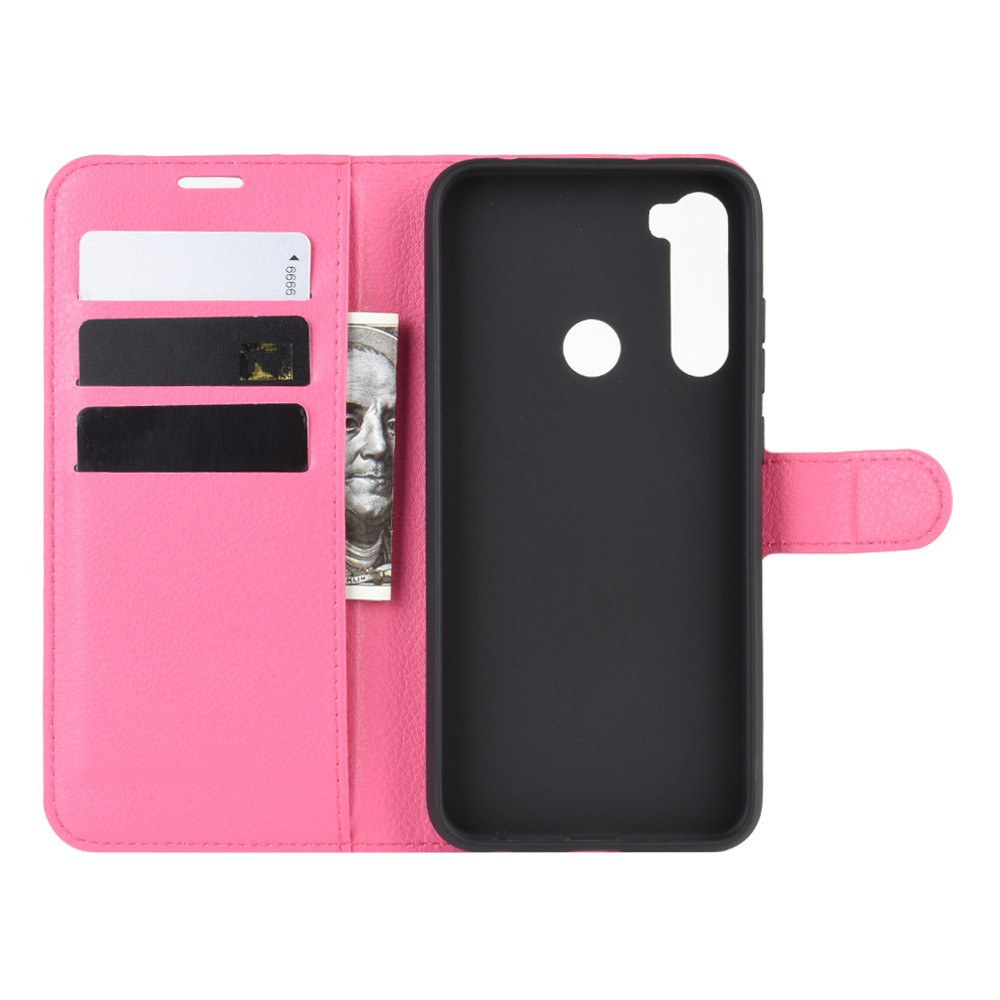  Xiaomi Redmi Note 8T - Litchi Plånboksfodral - Rosa