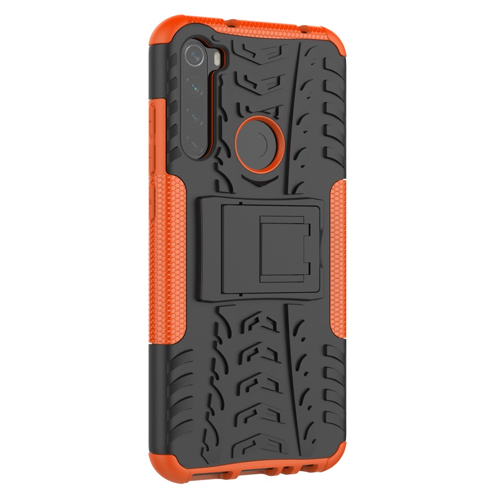  Xiaomi Redmi Note 8T - Ultimata Stöttåliga Skalet med Stöd - Orange