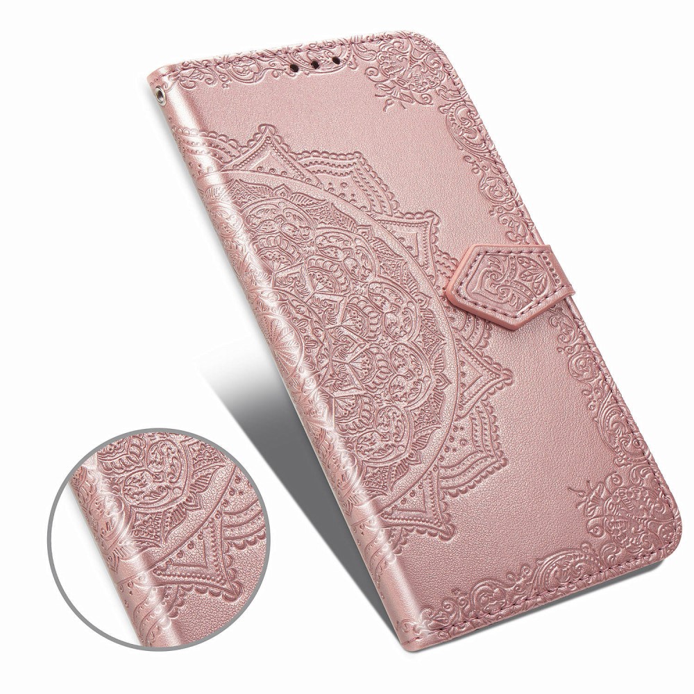  Samsung Galaxy S20 Plus - Mandala Plånboksfodral - Roséguld