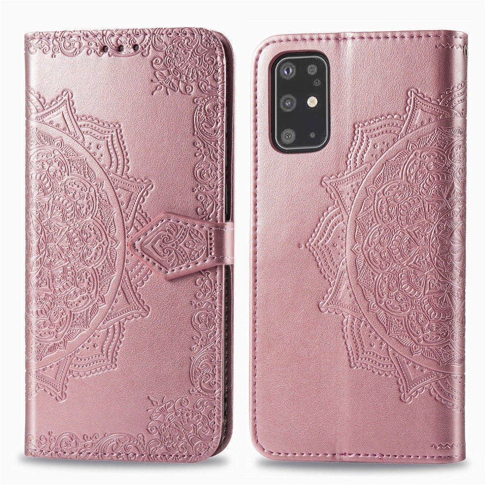  Samsung Galaxy S20 Plus - Mandala Plånboksfodral - Roséguld