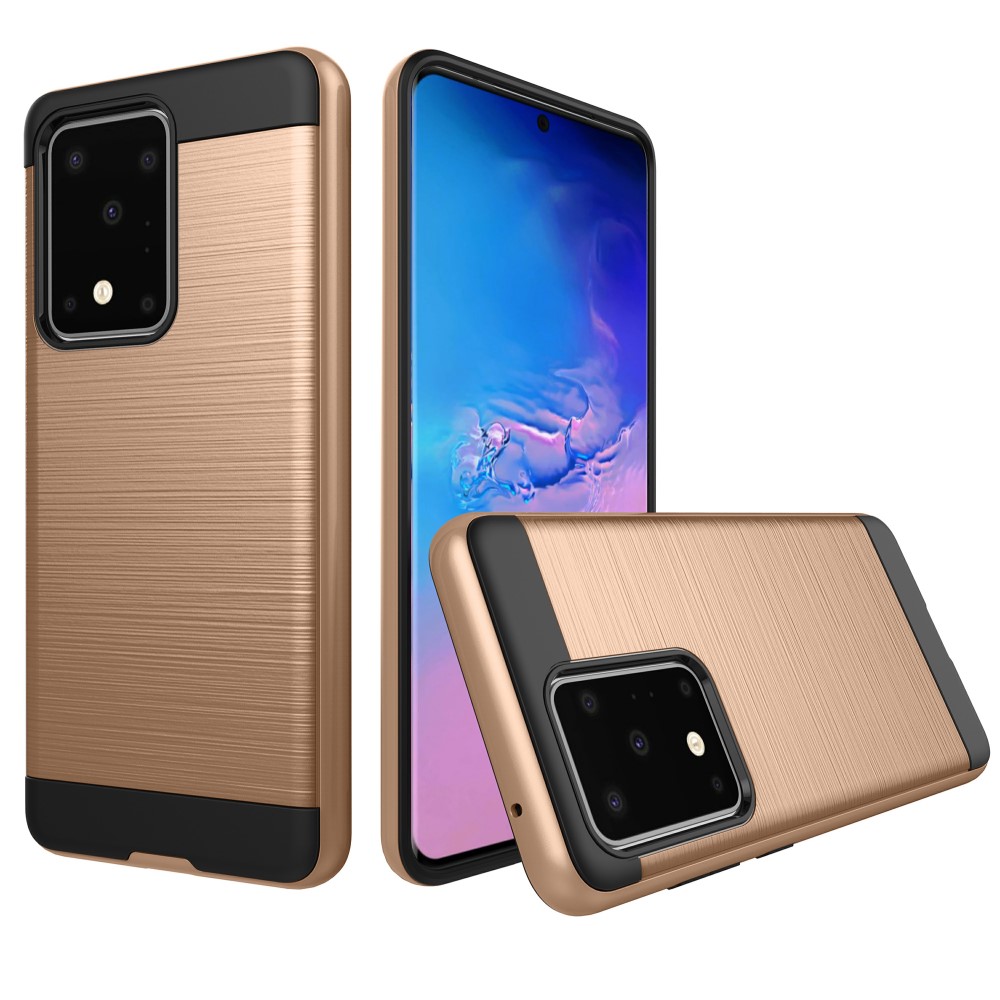  Samsung Galaxy S20 Brushed Hybrid Skal - Guld