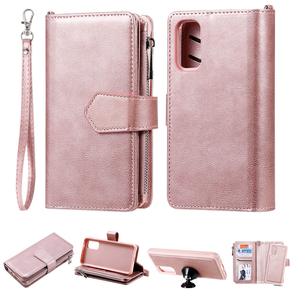  Samsung S20 - 2in1 Magnet Skal / Plånboksfodral - Roséguld