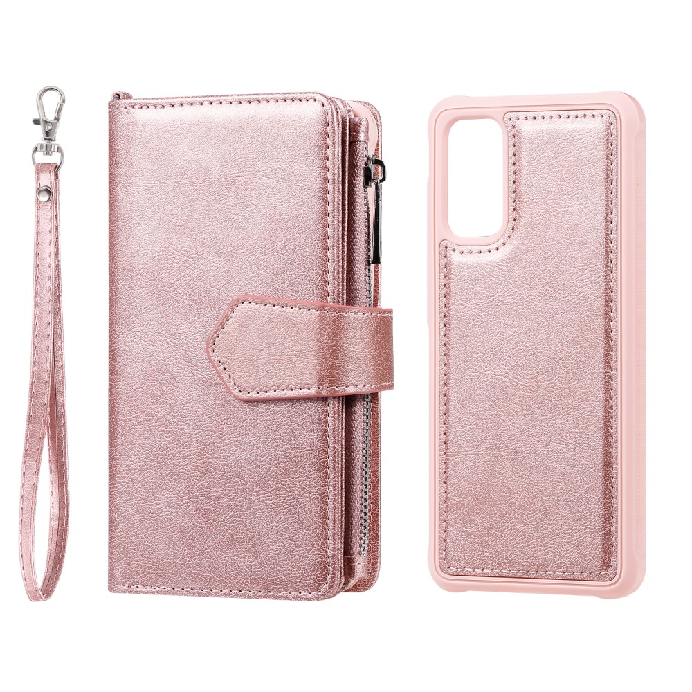  Samsung S20 - 2in1 Magnet Skal / Plånboksfodral - Roséguld