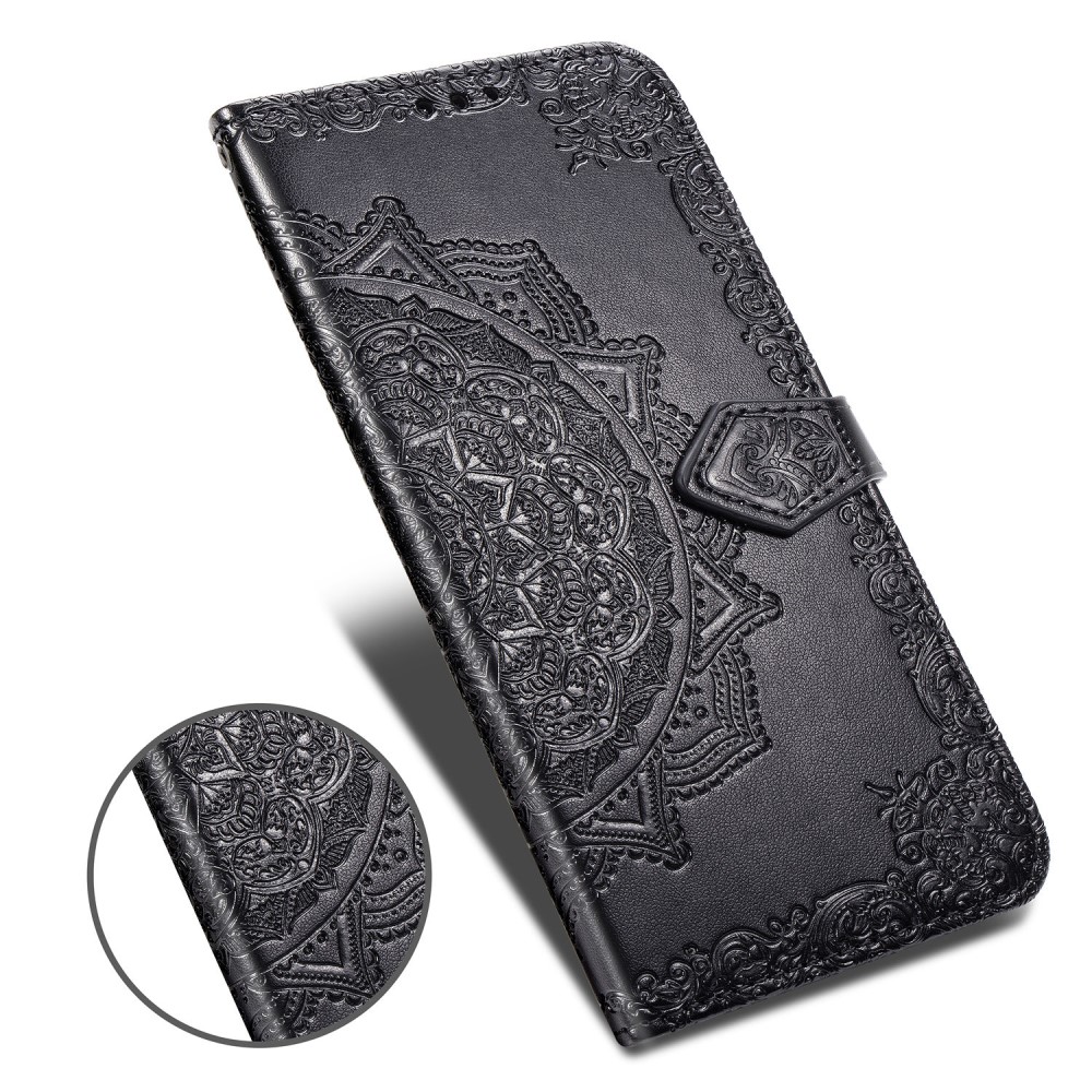  Huawei Y5 (2019) - Plånboksfodral Mandala - Svart