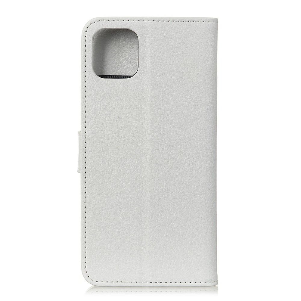  iPhone 11 Pro Max - Plånboksfodral Litchi - Vit