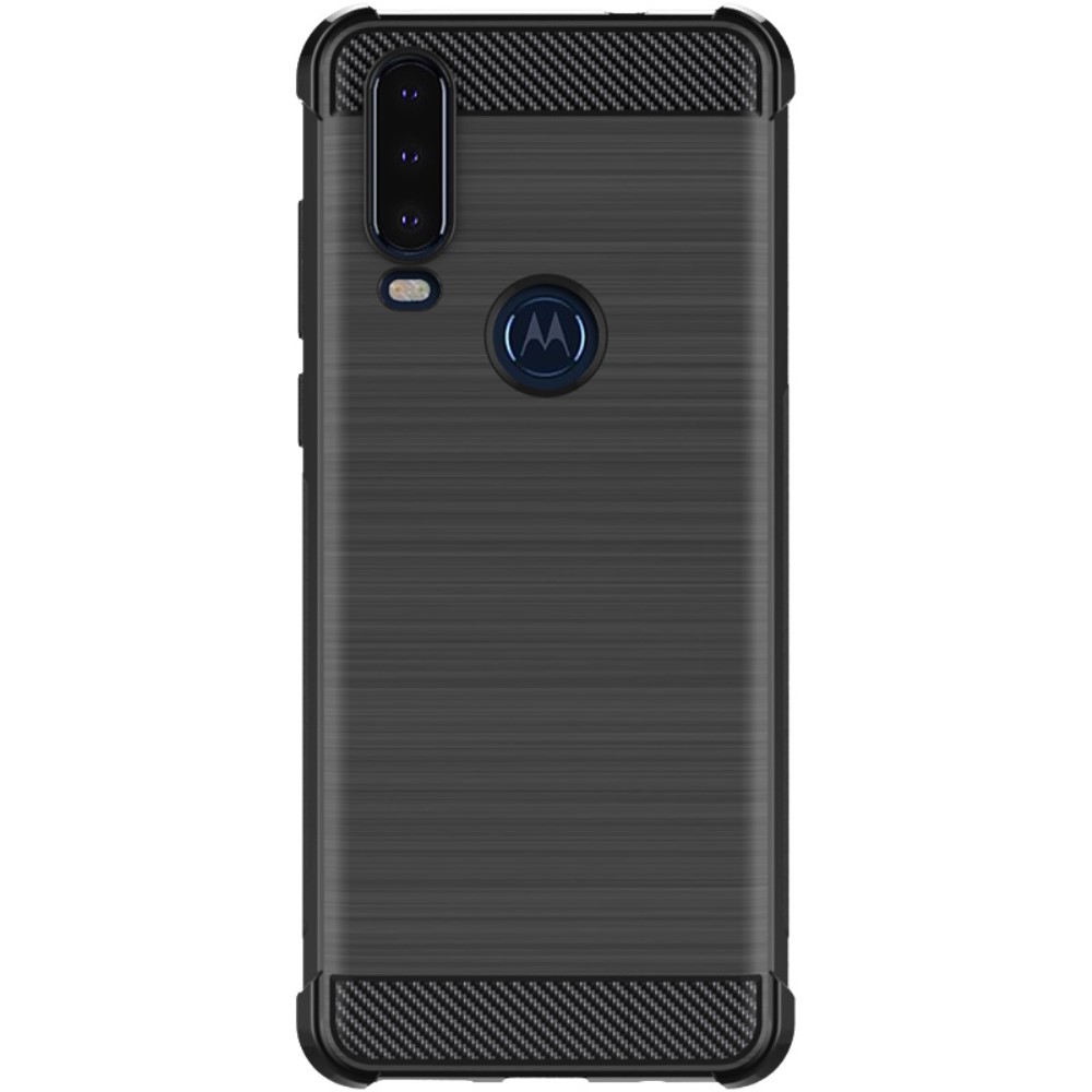 IMAK Motorola One Action - IMAK Vega Airbag TPU Skal - Svart