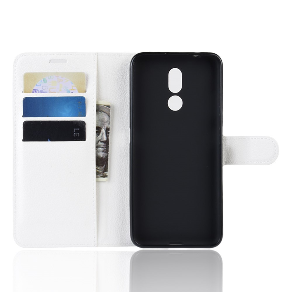  Nokia 3.2 - Litchi Plånboksfodral - Vit