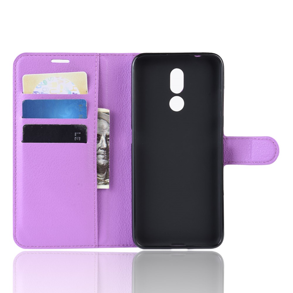  Nokia 3.2 - Litchi Plånboksfodral - Lila
