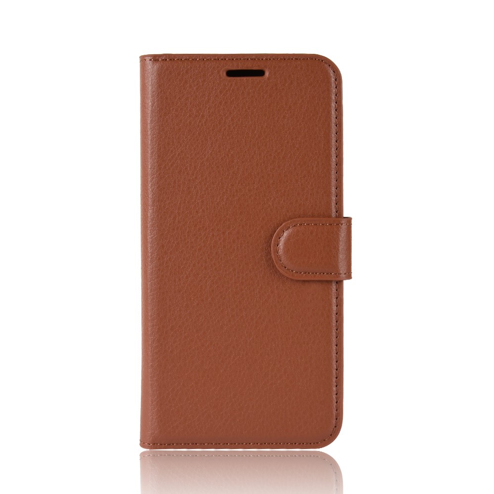  Nokia 3.2 - Litchi Plånboksfodral - Brun