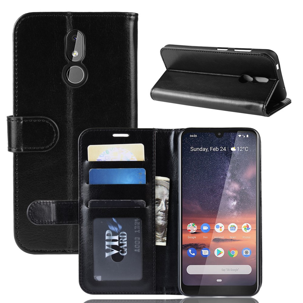  Nokia 3.2 - Plånboksfodral - Svart