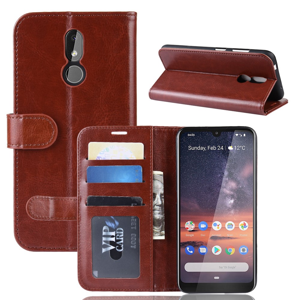  Nokia 3.2 - Plånboksfodral - Brun