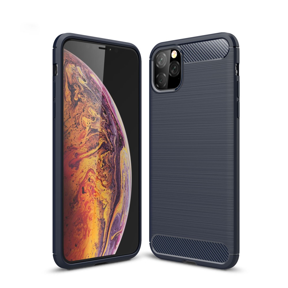  iPhone 11 Pro Max - Brushed TPU Skal - Mörk Blå
