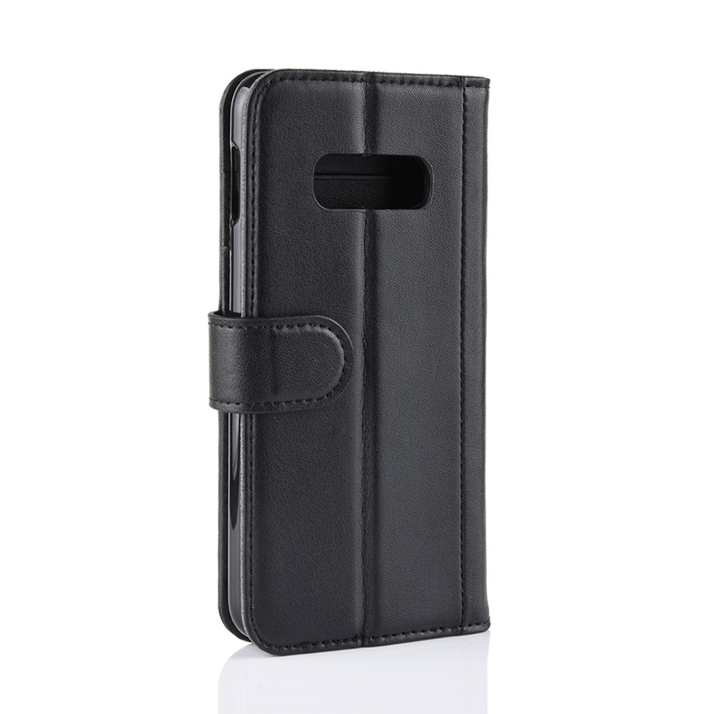  Samsung Galaxy S10e - Premium Split Läder Fodral - Svart