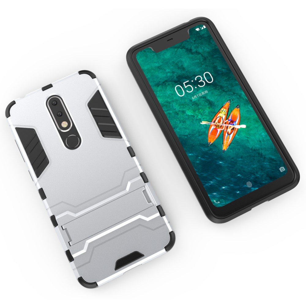  Nokia 5.1 Plus - Armour Skal - Silver