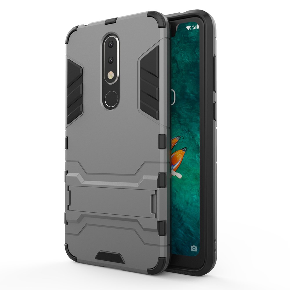  Nokia 5.1 Plus - Armour Skal - Grå