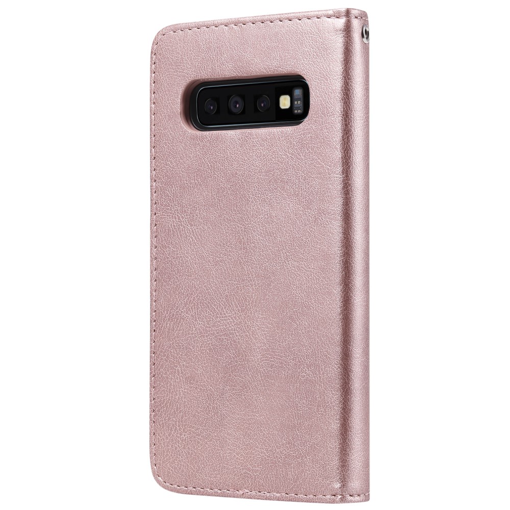  Samsung Galaxy S10 - Plånboksfodral/Magnet Skal - Roséguld