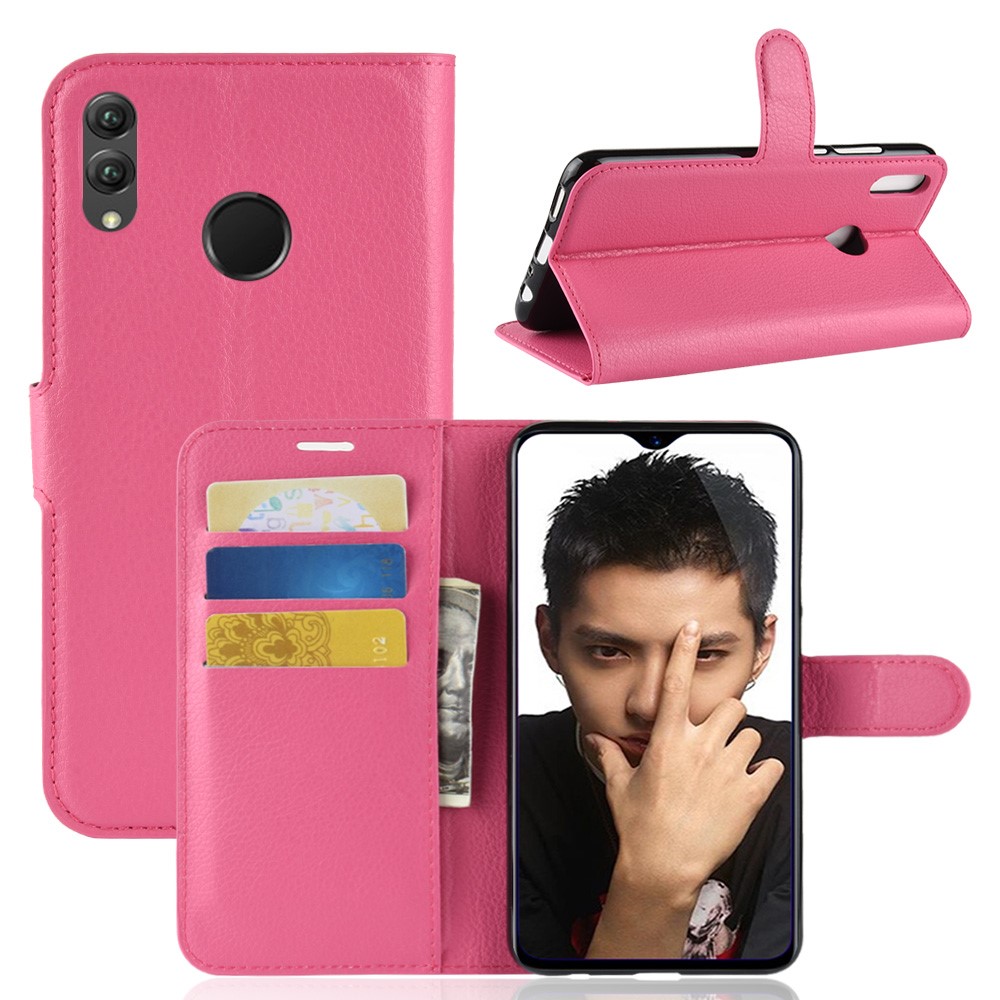  Huawei Honor 8X - Litchi Plånboksfodral - Rosa