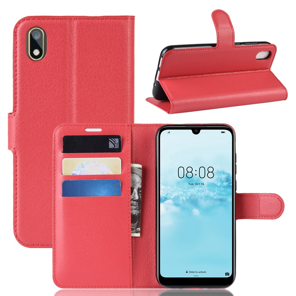  Huawei Y5 (2019) - Litchi Plånboksfodral - Röd